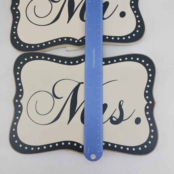Mr. & Mrs. Signs for Wedding Black White Sweetheart Table Love Bride - Picture 8 of 8